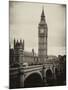 View of Big Ben from across the Westminster Bridge - London - UK - England - United Kingdom-Philippe Hugonnard-Mounted Premium Photographic Print