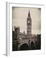 View of Big Ben from across the Westminster Bridge - London - UK - England - United Kingdom-Philippe Hugonnard-Framed Photographic Print