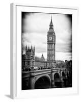 View of Big Ben from across the Westminster Bridge - London - UK - England - United Kingdom-Philippe Hugonnard-Framed Photographic Print