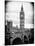 View of Big Ben from across the Westminster Bridge - London - UK - England - United Kingdom-Philippe Hugonnard-Mounted Photographic Print