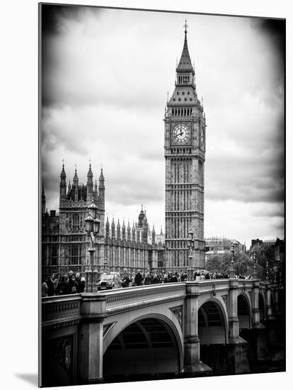 View of Big Ben from across the Westminster Bridge - London - UK - England - United Kingdom-Philippe Hugonnard-Mounted Photographic Print