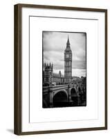 View of Big Ben from across the Westminster Bridge - London - UK - England - United Kingdom-Philippe Hugonnard-Framed Photographic Print