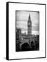 View of Big Ben from across the Westminster Bridge - London - UK - England - United Kingdom-Philippe Hugonnard-Framed Stretched Canvas