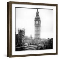 View of Big Ben from across the Westminster Bridge - London - UK - England - United Kingdom-Philippe Hugonnard-Framed Photographic Print