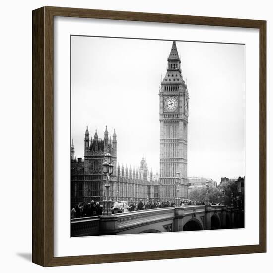 View of Big Ben from across the Westminster Bridge - London - UK - England - United Kingdom-Philippe Hugonnard-Framed Photographic Print