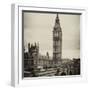 View of Big Ben from across the Westminster Bridge - London - UK - England - United Kingdom-Philippe Hugonnard-Framed Premium Photographic Print