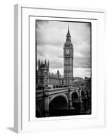 View of Big Ben from across the Westminster Bridge - London - UK - England - United Kingdom-Philippe Hugonnard-Framed Photographic Print