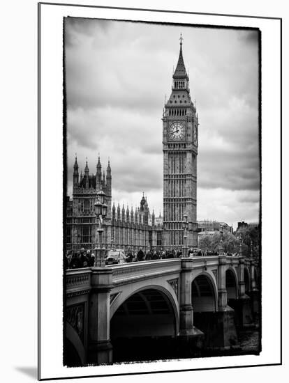 View of Big Ben from across the Westminster Bridge - London - UK - England - United Kingdom-Philippe Hugonnard-Mounted Photographic Print