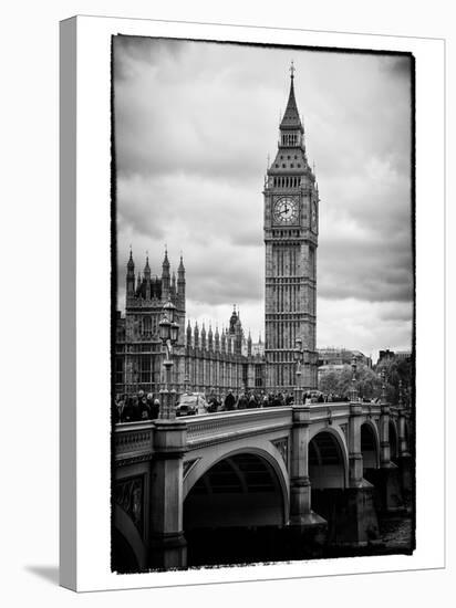 View of Big Ben from across the Westminster Bridge - London - UK - England - United Kingdom-Philippe Hugonnard-Stretched Canvas