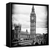 View of Big Ben from across the Westminster Bridge - London - UK - England - United Kingdom-Philippe Hugonnard-Framed Stretched Canvas