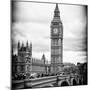 View of Big Ben from across the Westminster Bridge - London - UK - England - United Kingdom-Philippe Hugonnard-Mounted Photographic Print