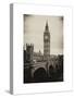 View of Big Ben from across the Westminster Bridge - London - UK - England - United Kingdom-Philippe Hugonnard-Stretched Canvas