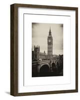 View of Big Ben from across the Westminster Bridge - London - UK - England - United Kingdom-Philippe Hugonnard-Framed Art Print