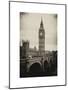 View of Big Ben from across the Westminster Bridge - London - UK - England - United Kingdom-Philippe Hugonnard-Mounted Art Print