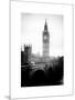 View of Big Ben from across the Westminster Bridge - London - UK - England - United Kingdom-Philippe Hugonnard-Mounted Art Print