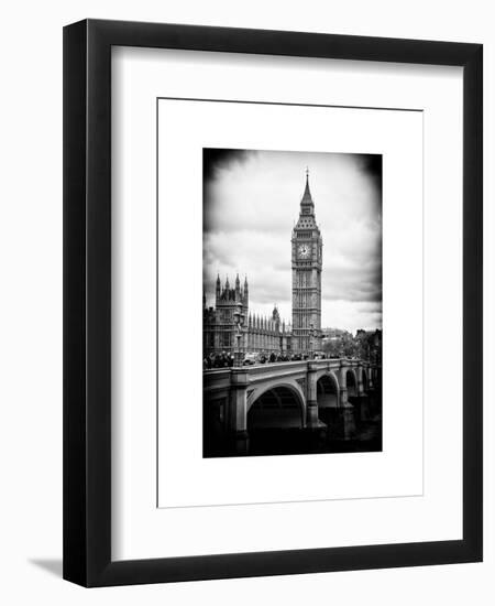 View of Big Ben from across the Westminster Bridge - London - UK - England - United Kingdom-Philippe Hugonnard-Framed Art Print