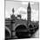 View of Big Ben from across the Westminster Bridge - Thames River - City of London - UK - England-Philippe Hugonnard-Mounted Photographic Print