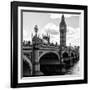 View of Big Ben from across the Westminster Bridge - Thames River - City of London - UK - England-Philippe Hugonnard-Framed Photographic Print