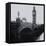 View of Big Ben from across the Westminster Bridge - Thames River - City of London - UK - England-Philippe Hugonnard-Framed Stretched Canvas