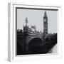 View of Big Ben from across the Westminster Bridge - Thames River - City of London - UK - England-Philippe Hugonnard-Framed Photographic Print