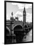 View of Big Ben from across the Westminster Bridge - Thames River - City of London - UK - England-Philippe Hugonnard-Framed Photographic Print