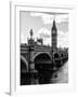 View of Big Ben from across the Westminster Bridge - Thames River - City of London - UK - England-Philippe Hugonnard-Framed Photographic Print