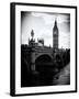 View of Big Ben from across the Westminster Bridge - Thames River - City of London - UK - England-Philippe Hugonnard-Framed Premium Photographic Print