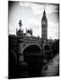 View of Big Ben from across the Westminster Bridge - Thames River - City of London - UK - England-Philippe Hugonnard-Mounted Premium Photographic Print