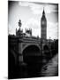 View of Big Ben from across the Westminster Bridge - Thames River - City of London - UK - England-Philippe Hugonnard-Mounted Photographic Print