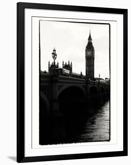 View of Big Ben from across the Westminster Bridge - Thames River - City of London - UK - England-Philippe Hugonnard-Framed Photographic Print