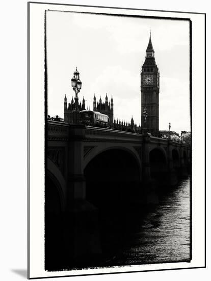 View of Big Ben from across the Westminster Bridge - Thames River - City of London - UK - England-Philippe Hugonnard-Mounted Premium Photographic Print