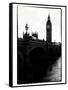 View of Big Ben from across the Westminster Bridge - Thames River - City of London - UK - England-Philippe Hugonnard-Framed Stretched Canvas