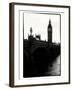 View of Big Ben from across the Westminster Bridge - Thames River - City of London - UK - England-Philippe Hugonnard-Framed Photographic Print