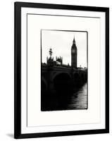 View of Big Ben from across the Westminster Bridge - Thames River - City of London - UK - England-Philippe Hugonnard-Framed Photographic Print