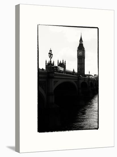 View of Big Ben from across the Westminster Bridge - Thames River - City of London - UK - England-Philippe Hugonnard-Stretched Canvas