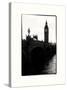 View of Big Ben from across the Westminster Bridge - Thames River - City of London - UK - England-Philippe Hugonnard-Stretched Canvas