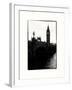 View of Big Ben from across the Westminster Bridge - Thames River - City of London - UK - England-Philippe Hugonnard-Framed Photographic Print