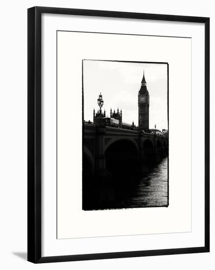 View of Big Ben from across the Westminster Bridge - Thames River - City of London - UK - England-Philippe Hugonnard-Framed Photographic Print