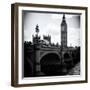 View of Big Ben from across the Westminster Bridge - Thames River - City of London - UK - England-Philippe Hugonnard-Framed Photographic Print