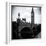 View of Big Ben from across the Westminster Bridge - Thames River - City of London - UK - England-Philippe Hugonnard-Framed Photographic Print