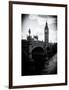 View of Big Ben from across the Westminster Bridge - Thames River - City of London - UK - England-Philippe Hugonnard-Framed Art Print