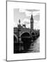 View of Big Ben from across the Westminster Bridge - Thames River - City of London - UK - England-Philippe Hugonnard-Mounted Art Print