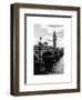 View of Big Ben from across the Westminster Bridge - Thames River - City of London - UK - England-Philippe Hugonnard-Framed Art Print