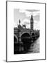 View of Big Ben from across the Westminster Bridge - Thames River - City of London - UK - England-Philippe Hugonnard-Mounted Art Print