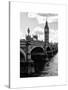 View of Big Ben from across the Westminster Bridge - Thames River - City of London - UK - England-Philippe Hugonnard-Stretched Canvas