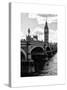 View of Big Ben from across the Westminster Bridge - Thames River - City of London - UK - England-Philippe Hugonnard-Stretched Canvas