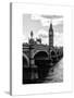 View of Big Ben from across the Westminster Bridge - Thames River - City of London - UK - England-Philippe Hugonnard-Stretched Canvas