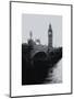 View of Big Ben from across the Westminster Bridge - Thames River - City of London - UK - England-Philippe Hugonnard-Mounted Art Print