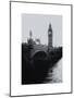 View of Big Ben from across the Westminster Bridge - Thames River - City of London - UK - England-Philippe Hugonnard-Mounted Art Print