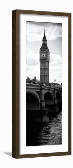 View of Big Ben from across the Westminster Bridge - Thames River - London - Door Poster-Philippe Hugonnard-Framed Photographic Print
